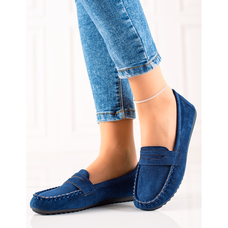 TRENDI Mocassins classiques bleu 1