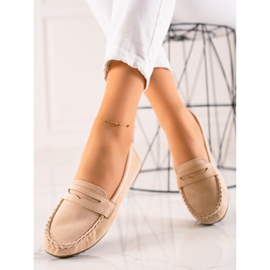 TRENDI Mocassins classiques beige 1
