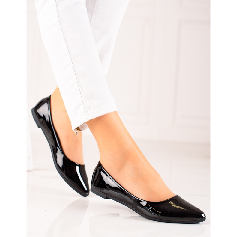 Seastar Ballerines laquées noires le noir 2