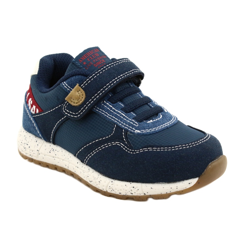 American Club Chaussures de sport américaines ADI Velcro ES86/22 Marine bleu 1