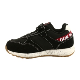 American Club Chaussures de sport américaines à Velcro ES86/22 noires 2