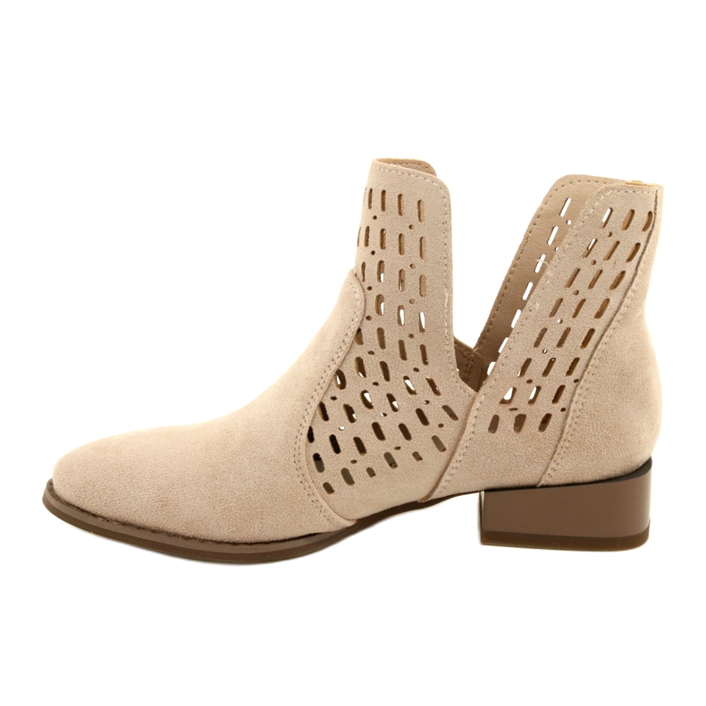 Bottes en Daim Femme Daszyński Beige SA197-12 2