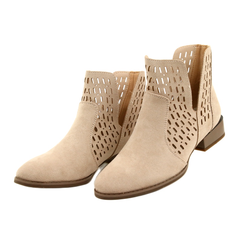 Bottes en Daim Femme Daszyński Beige SA197-12 3