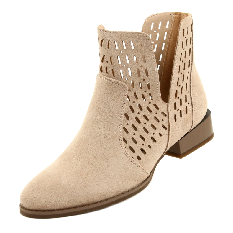 Bottes en Daim Femme Daszyński Beige SA197-12 4