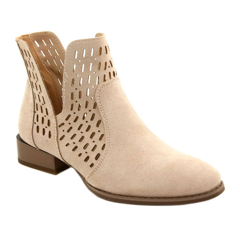 Bottes en Daim Femme Daszyński Beige SA197-12 1