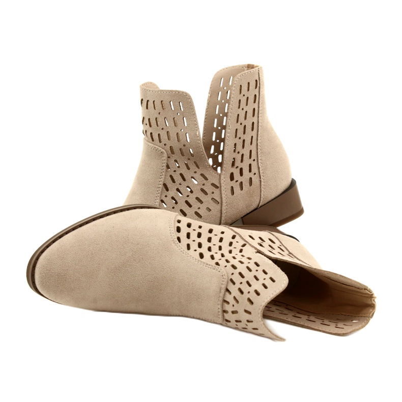 Bottes en Daim Femme Daszyński Beige SA197-12 7