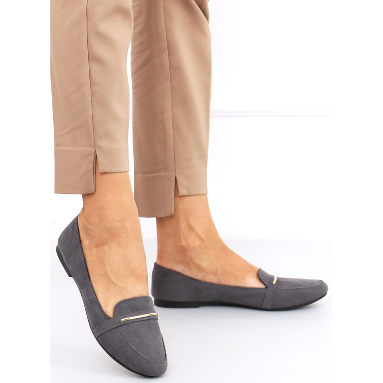 Mocassins femme Pinto Gris 1 Mocassins femme Pinto Gris 1