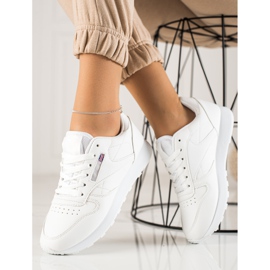 TRENDI Chaussures de sport blanches classiques 1