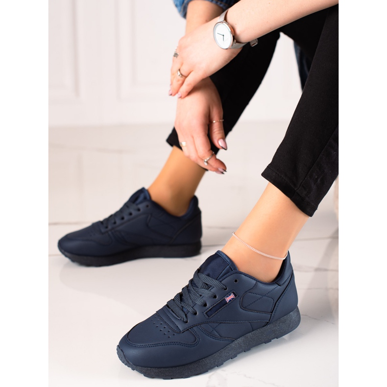 TRENDI Chaussures de sport bleu marine classiques 1