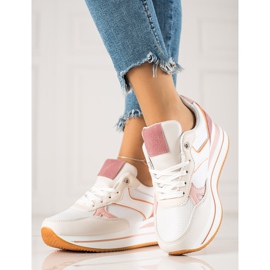 TRENDI Sneaks colorés sur la plate-forme blanche multicolore 3
