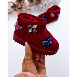 FR1 Bottes de Neige Enfant Bordeaux Laila rouge 1