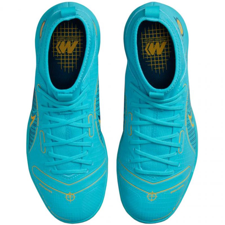 Nike Mercurial Superfly 8 Academy Ic Jr DJ2860 484 chaussures de football bleu bleu 1