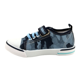 American Club Baskets américaines chaussures pour enfants insert en cuir TEN54 / 22 Moro ['bleu marine', 'bleu'] bleu 1