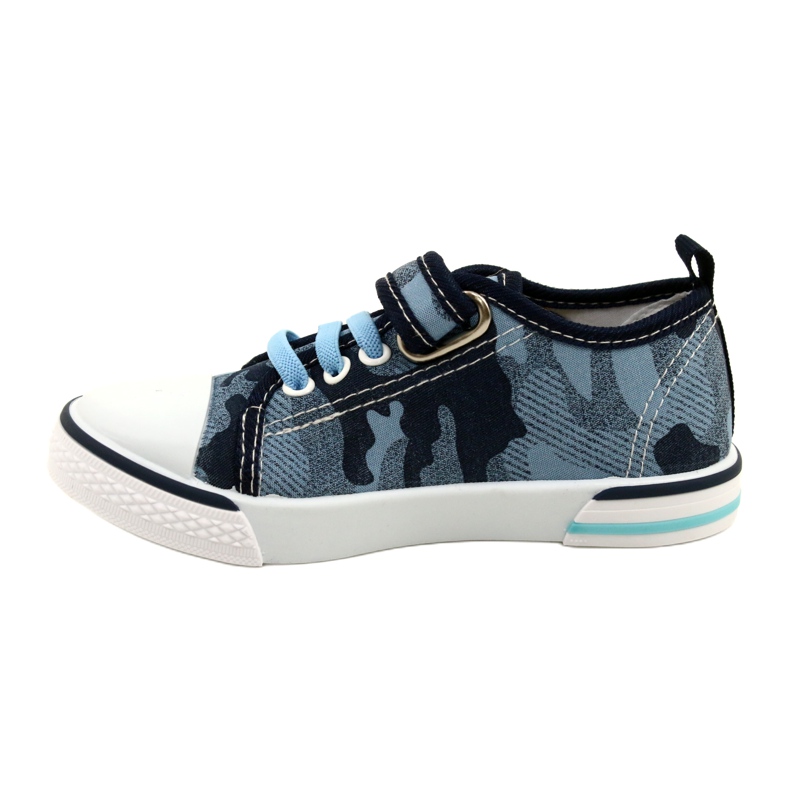 American Club Baskets américaines chaussures pour enfants insert en cuir TEN54 / 22 Moro ['bleu marine', 'bleu'] bleu 1