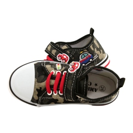 American Club Baskets américaines chaussures pour enfants insert en cuir TEN54 / 22 Moro beige le noir 4