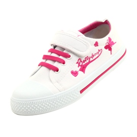 Baskets Beety American Club empiècement cuir blanche 3 Baskets Beety American Club empiècement cuir blanche 3
