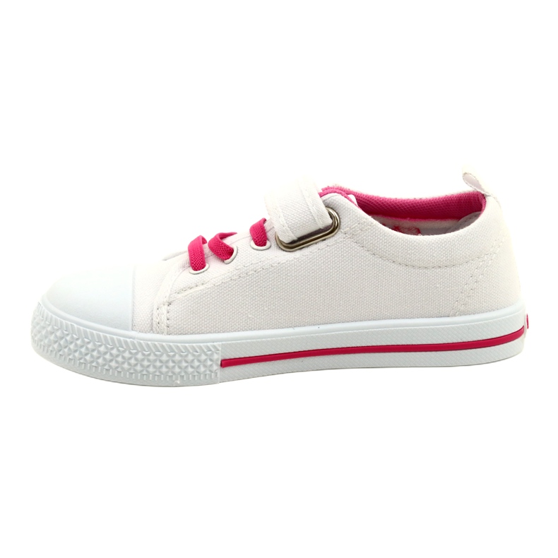 Baskets Beety American Club empiècement cuir blanc 1