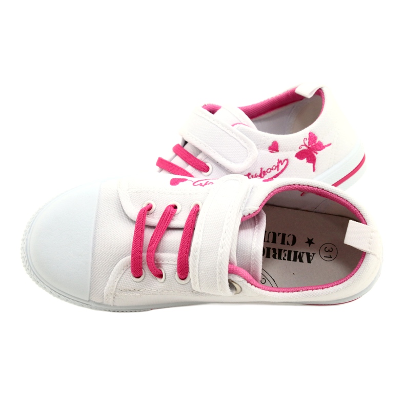 Baskets Beety American Club empiècement cuir blanche 4 Baskets Beety American Club empiècement cuir blanche 4