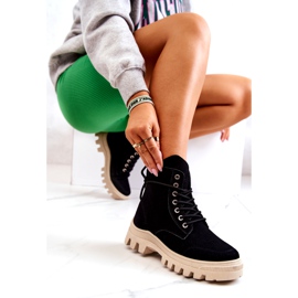 PS1 Bottes en daim à nouer ouragan noir 6