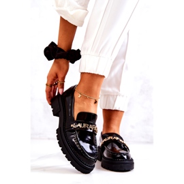 Locons peints Lettres pour femmes la.fi insert en cuir noir le noir 1