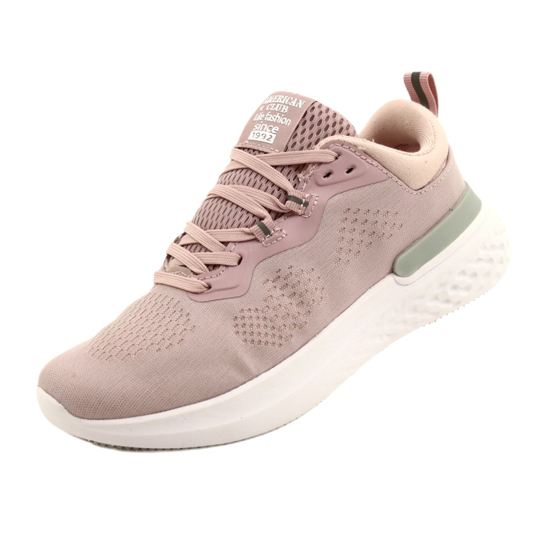 American Club Club américain féminin Pink WT102 / 22 Chaussures de sport rose 3