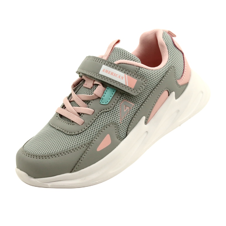 Chaussures de sport à la mode American Club AA22 / 22 Grey rose 3
