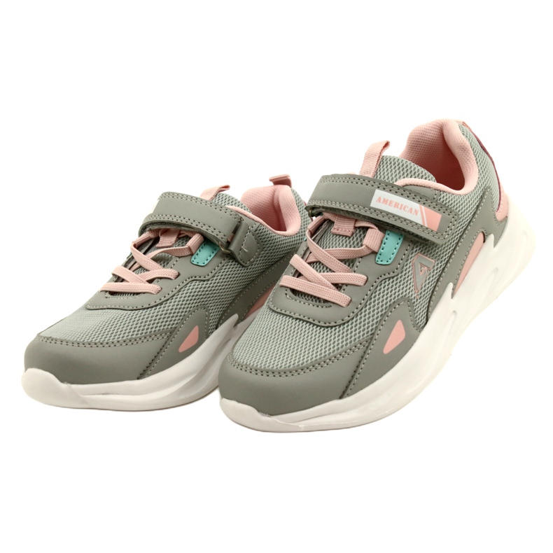 Chaussures de sport à la mode American Club AA22 / 22 Grey rose 2
