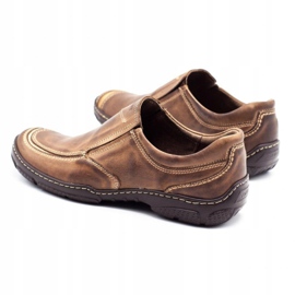 Joker Mocassins homme cuir 213 marron brun 4