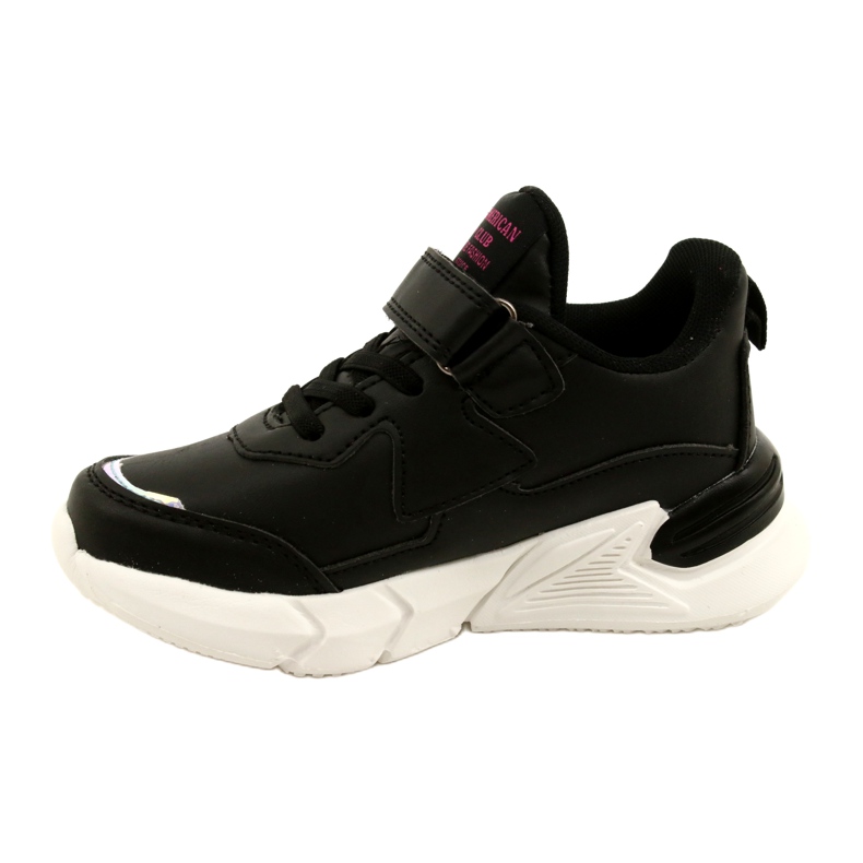 American Club Velcro Sports Chaussures avec hologramme AA24 / 22 noir le noir 1