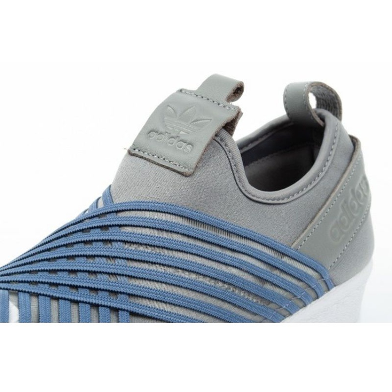 Chaussures Adidas Superstar Slipon Femme CG6012 bleu gris 2