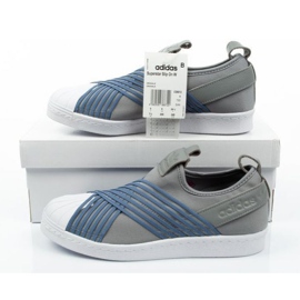 Chaussures Adidas Superstar Slipon Femme CG6012 bleu gris 5
