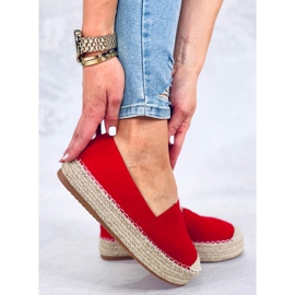Espadrilles femme Pilar Rouge 1 Espadrilles femme Pilar Rouge 1