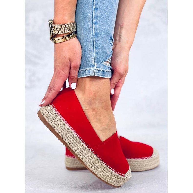 Espadrilles femme Pilar Rouge 1 Espadrilles femme Pilar Rouge 1