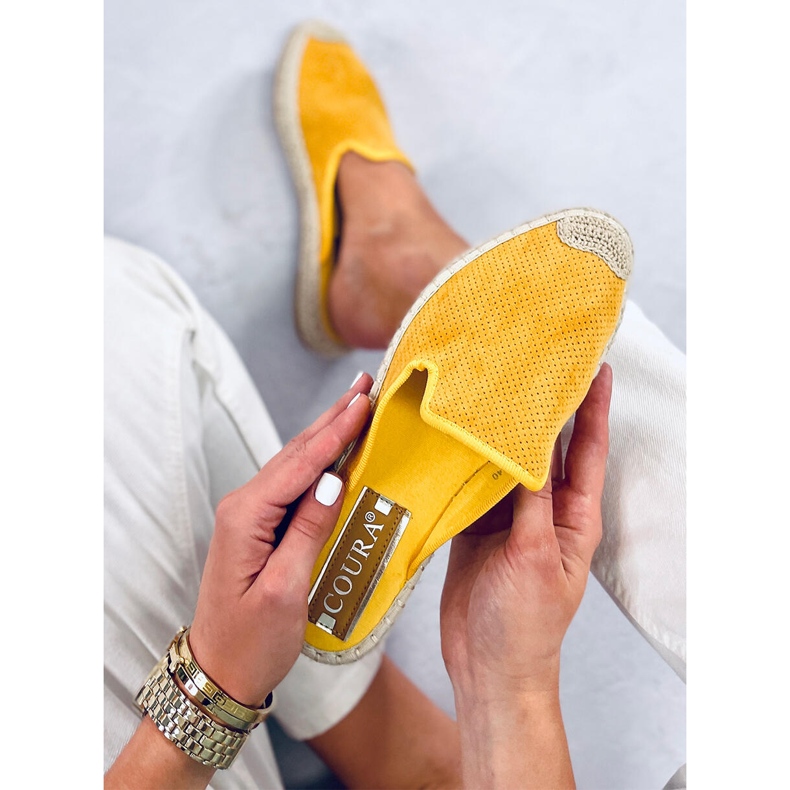 Carmen Espadrilles jaunes chaussons femme 1