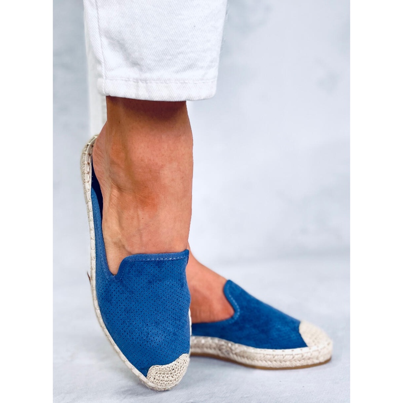 CARMEN Pantoufles espadrilles bleues pour femme 2 CARMEN Pantoufles espadrilles bleues pour femme 2