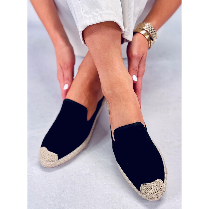 Espadrilles pour femmes Carmen noires 1