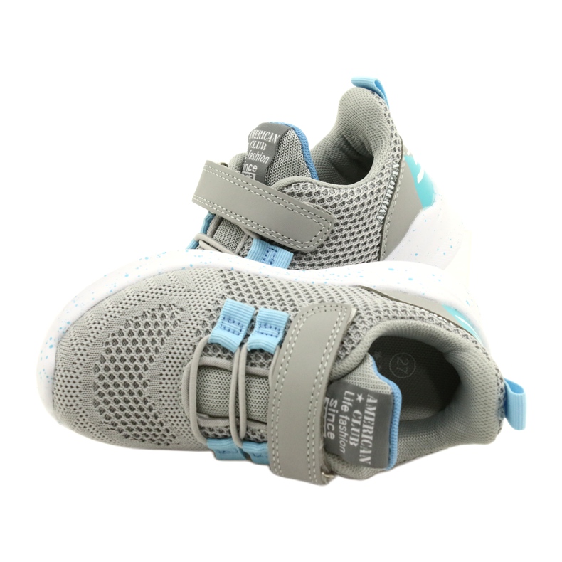 American Club RD13/22 Chaussures de sport à scratch Gris 4 American Club RD13/22 Chaussures de sport à scratch Gris 4
