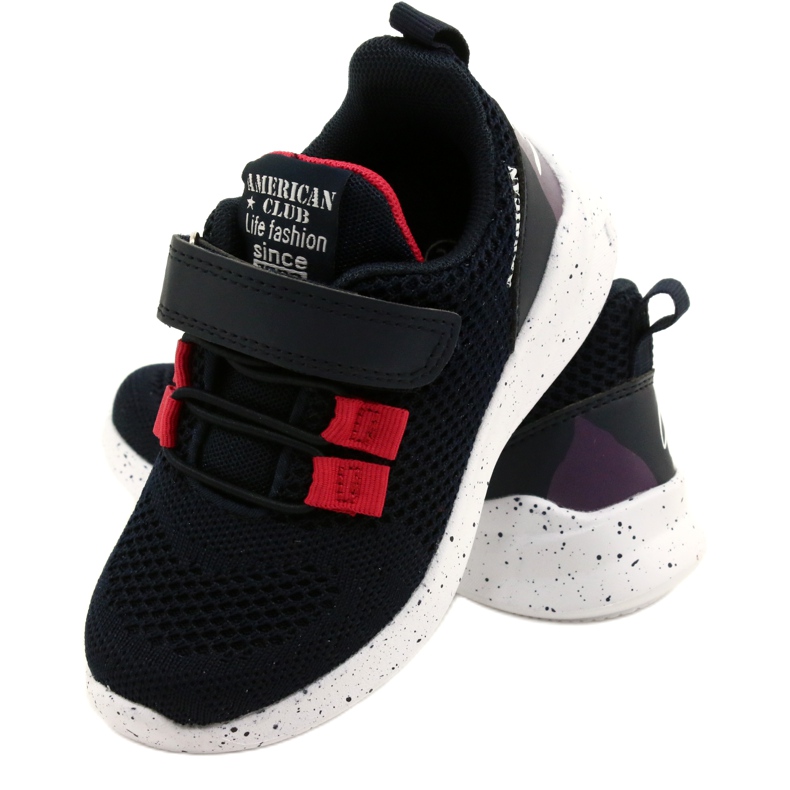 American Club RD13/22 chaussures de sport velcro, bleu marine 5