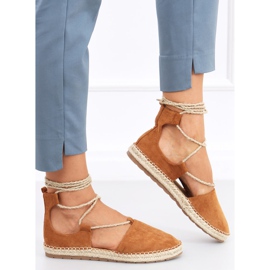 Espadrilles femme Arely Camel brun 5