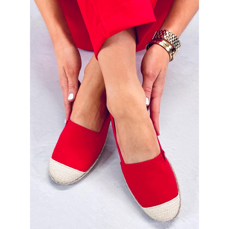 Espadrilles femme Casto Rouge 1