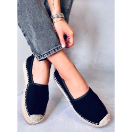 Espadrilles Zeca noires pour femme le noir 1