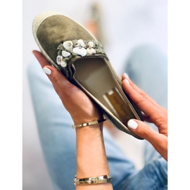 Espadrilles Lola Vertes à coquillages 1