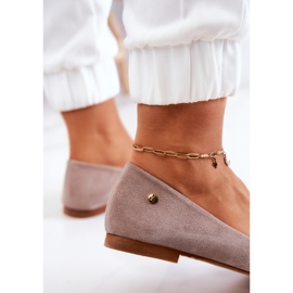 Ballerines en Daim pour Femme Maciejka 04100-42 Beige 5