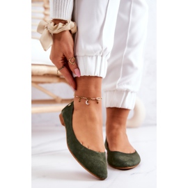 Ballerines en Daim pour Femme Maciejka 04100-45 Kaki vert 1