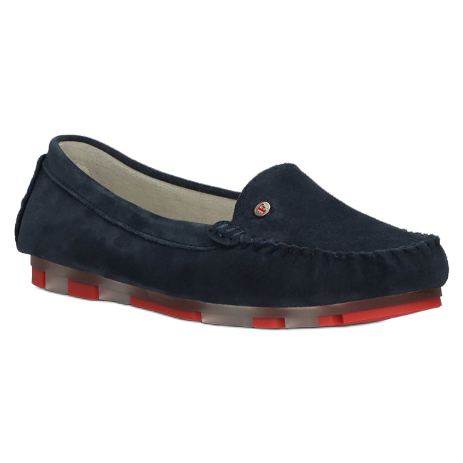Mocassins Cuir Filippo DP2037/22 NV RD Bleu marine rouge 1