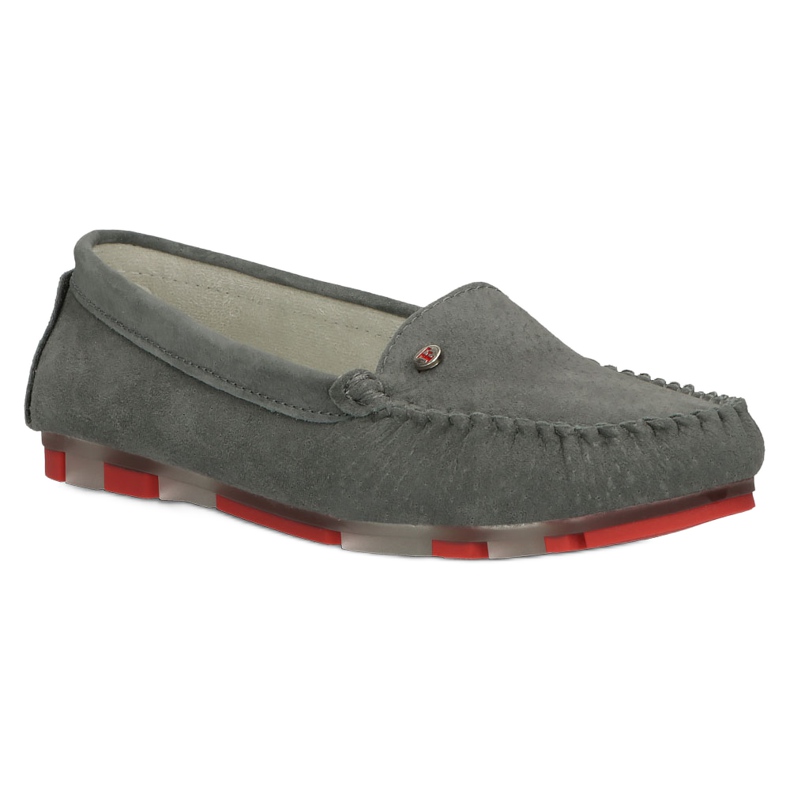Mocassins Cuir Filippo DP2037/22 GR RD Gris rouge 1