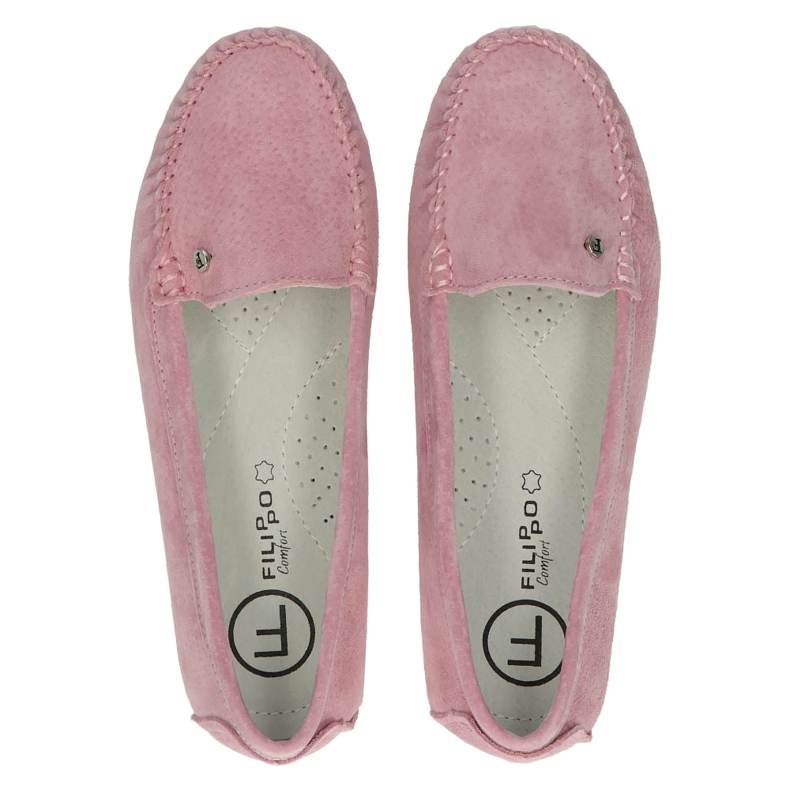 Mocassins Cuir Filippo DP2037/22 PI Rose 4
