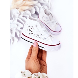 Baskets Montantes Enfant Avec Dentelle Blanc Roly-Poly 4