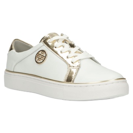 Filippo Baskets en cuir élégantes DP3617 / 22 WH blanche 1