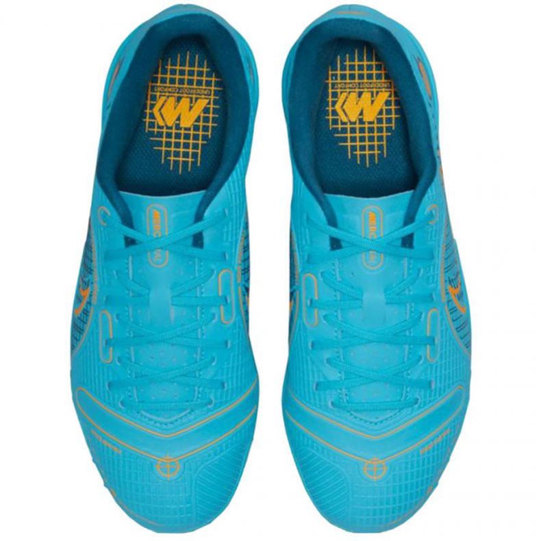 Chaussures de football Nike Mercurial Vapor 14 Academy Tf Jr DJ2863 484 bleu bleu 1